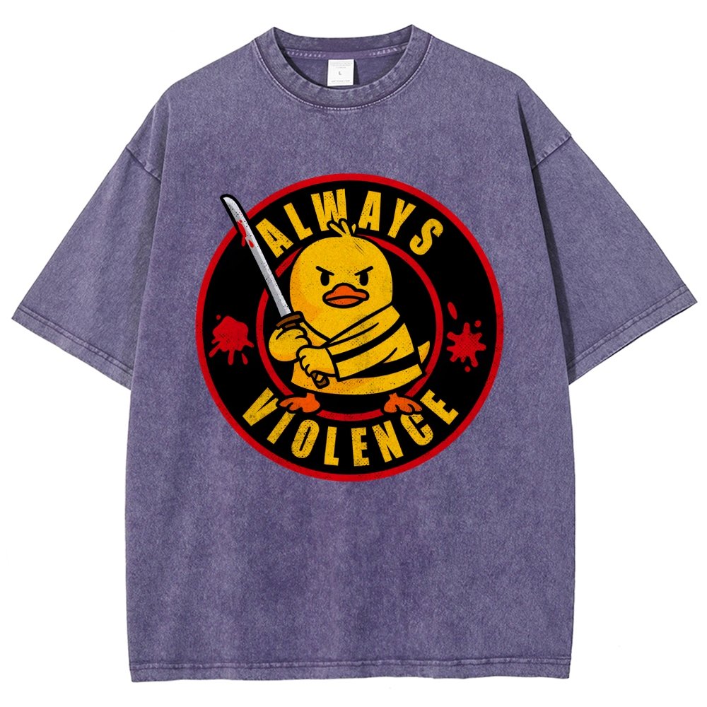 Always Violence Vintage Distressed T-shirt
