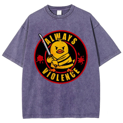 Always Violence Vintage Distressed T-shirt