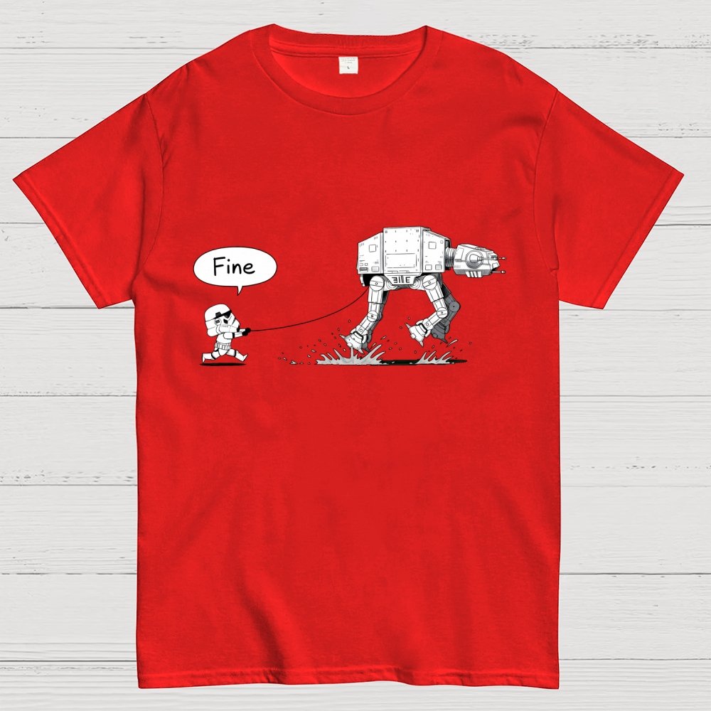 Empire Robot Dog-Planet Battles Geek T-Shirt