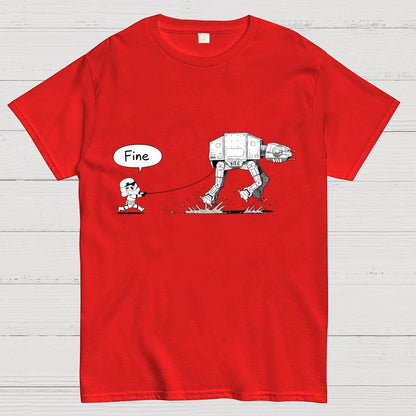 Empire Robot Dog-Planet Battles Geek T-Shirt