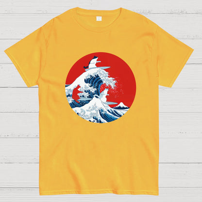 Surfing Cat Funny T-Shirt