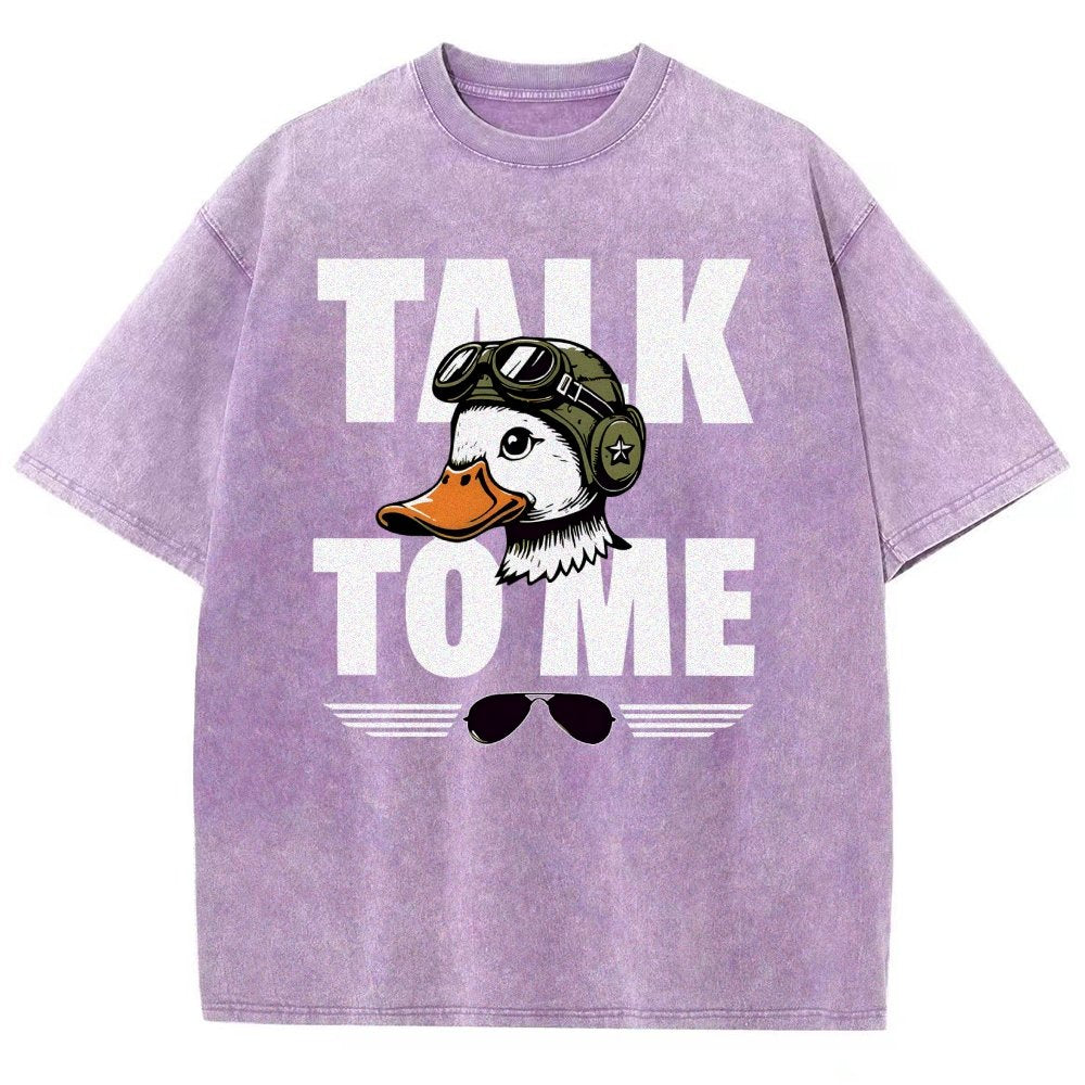 Talk To Me. Vintage Distressed T-shirt