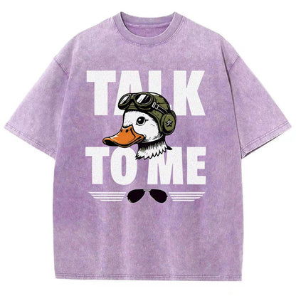 Talk To Me. Vintage Distressed T-shirt