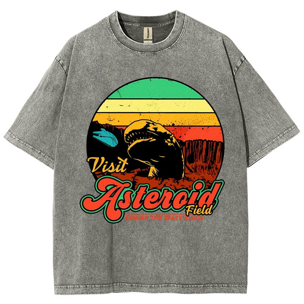 Visit Asteroid Admire The Space Slugs Vintage Distressed T-shirt