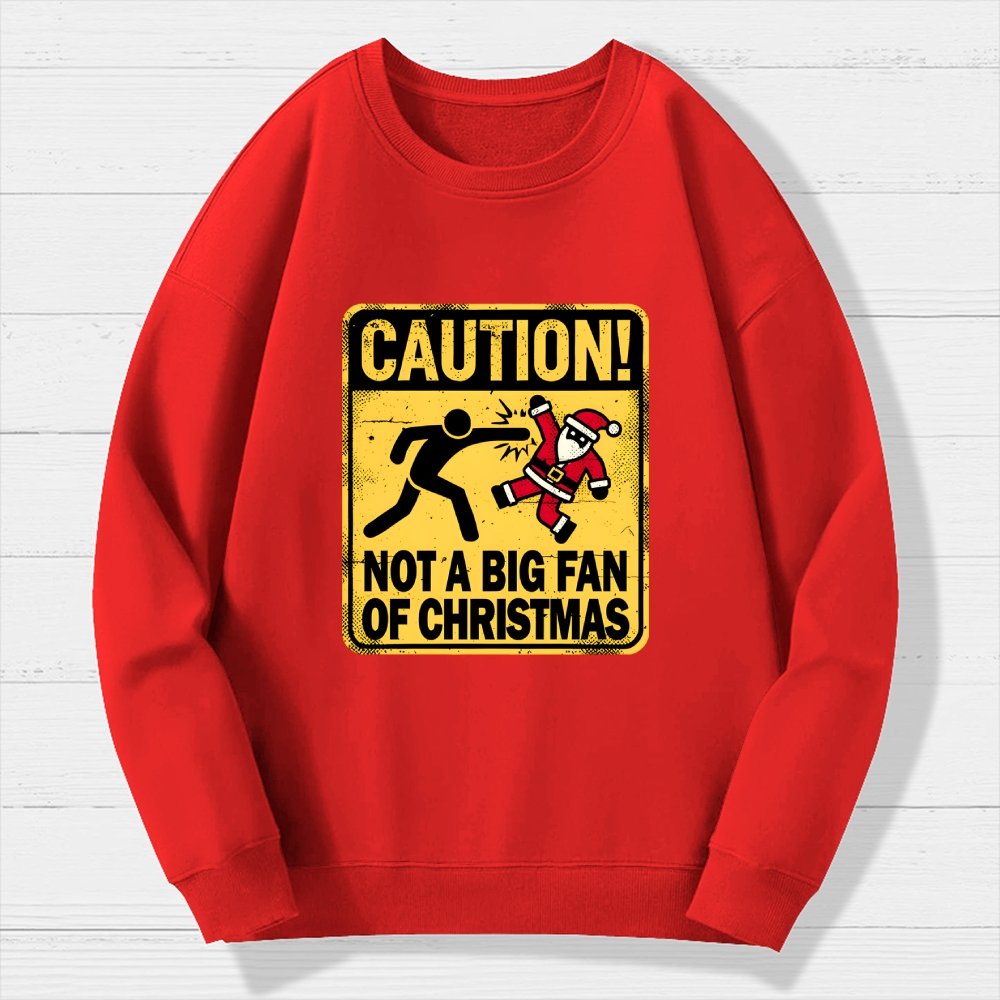 Christmas Caution Geek Cotton Sweatshirt