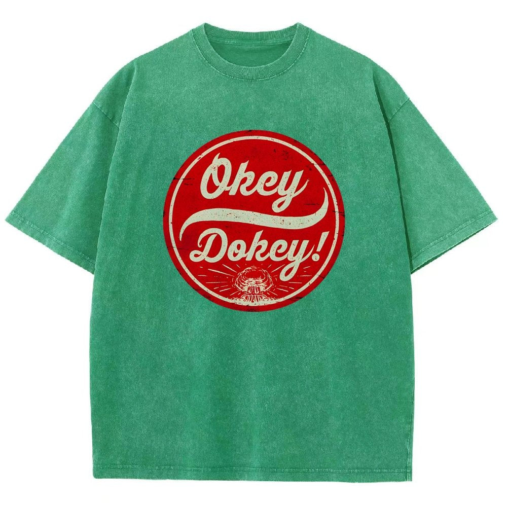 Okey Dokey - The Last Drink Vintage Distressed T-shirt