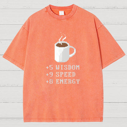 Coffee Plus To Stats Vintage Distressed T-shirt