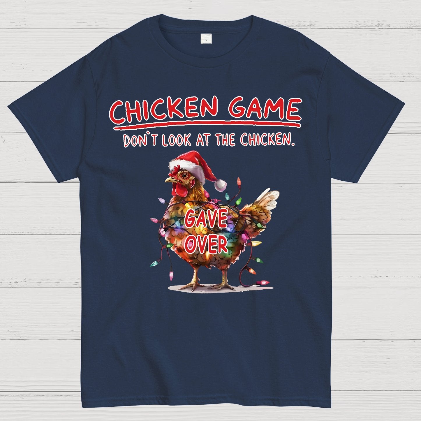 Funny Chicken Game Geek Christmas T-Shirt