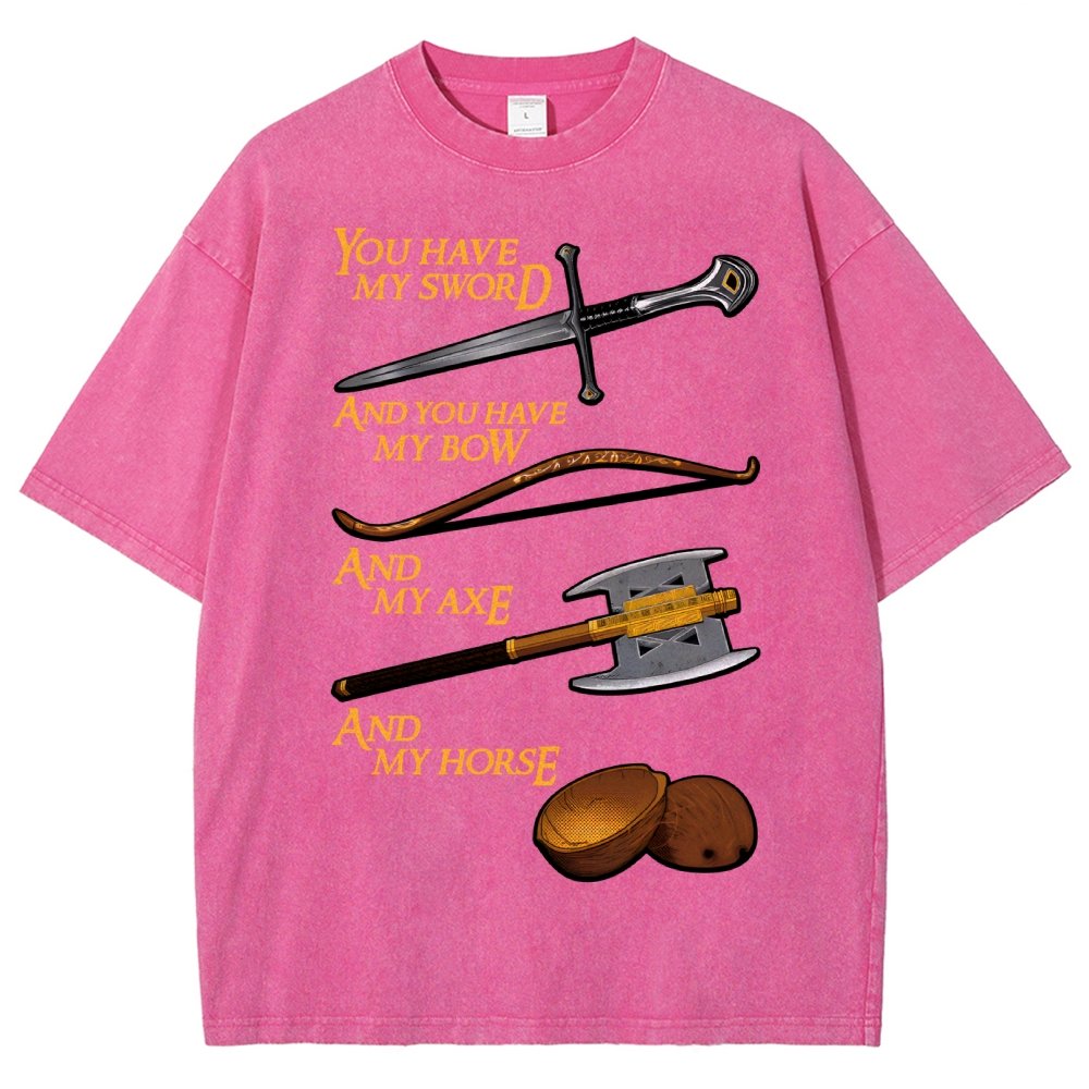 Holy Ring-You Have My Blade And You Have My Arrow And My Hammer And My Steed. Vintage Distressed T-shirt