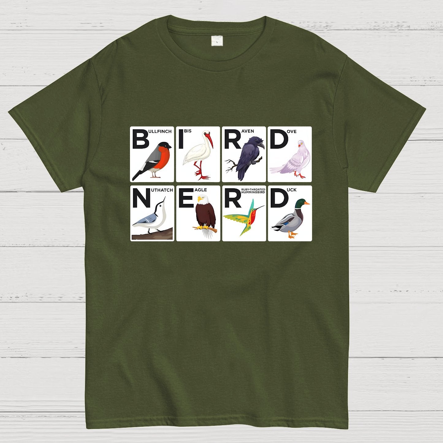Bird Nerd Watching Vintage Retro Birdwatching Geek T-Shirt