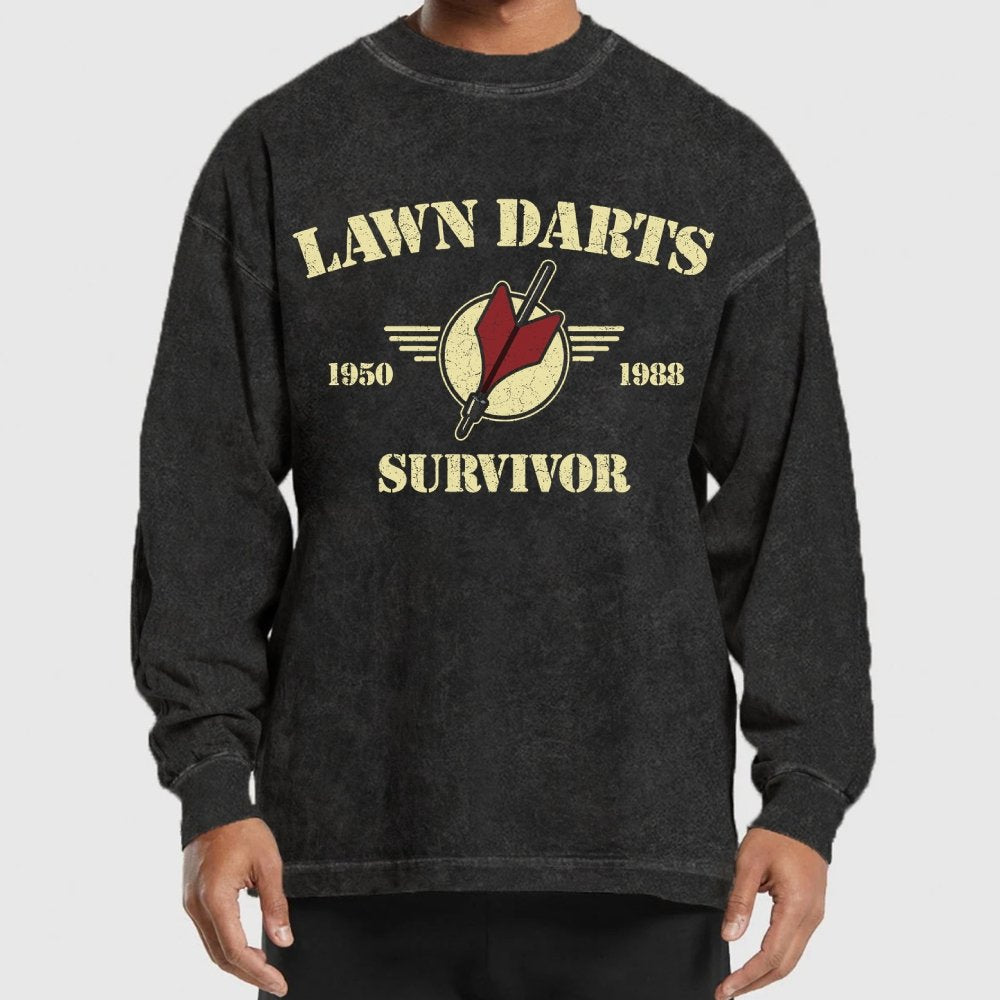 Lawn Darts Survivor Washed Long Sleeve Tee