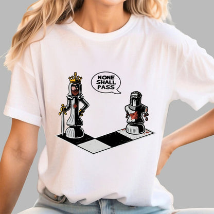 Black Knight Check Geek T-Shirt
