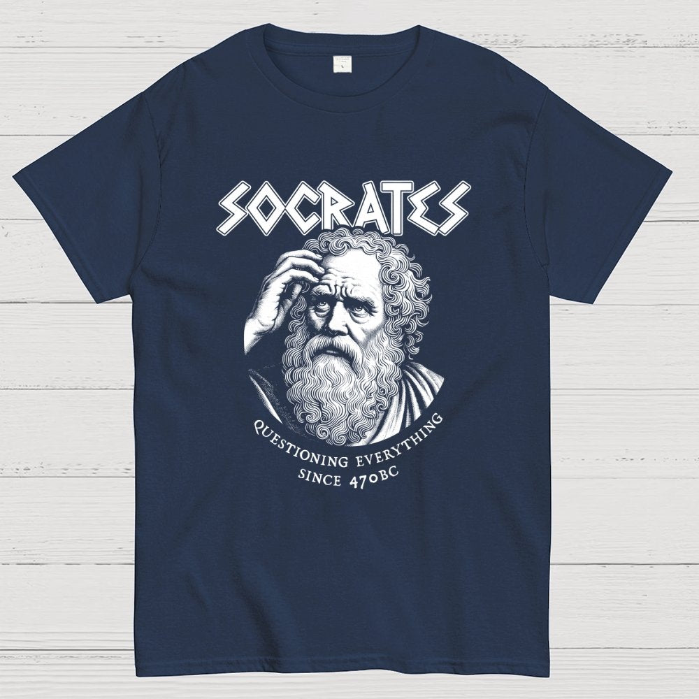 Socrates Questioning Everything Geek T-Shirt