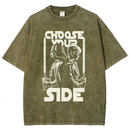 Choose Your Side Vintage Distressed T-shirt