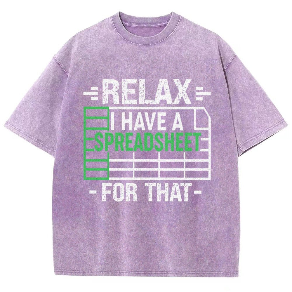 Relax I Have a Spreadsheet For That  Vintage Distressed T-shirt