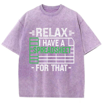 Relax I Have a Spreadsheet For That  Vintage Distressed T-shirt