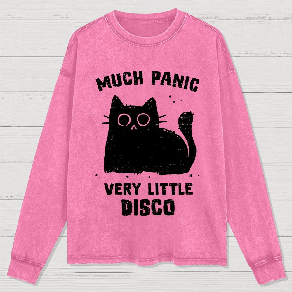 Much Panic, Very Little Disco Washed Long Sleeve Tee