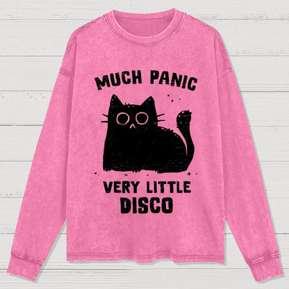 Much Panic, Very Little Disco Washed Long Sleeve Tee