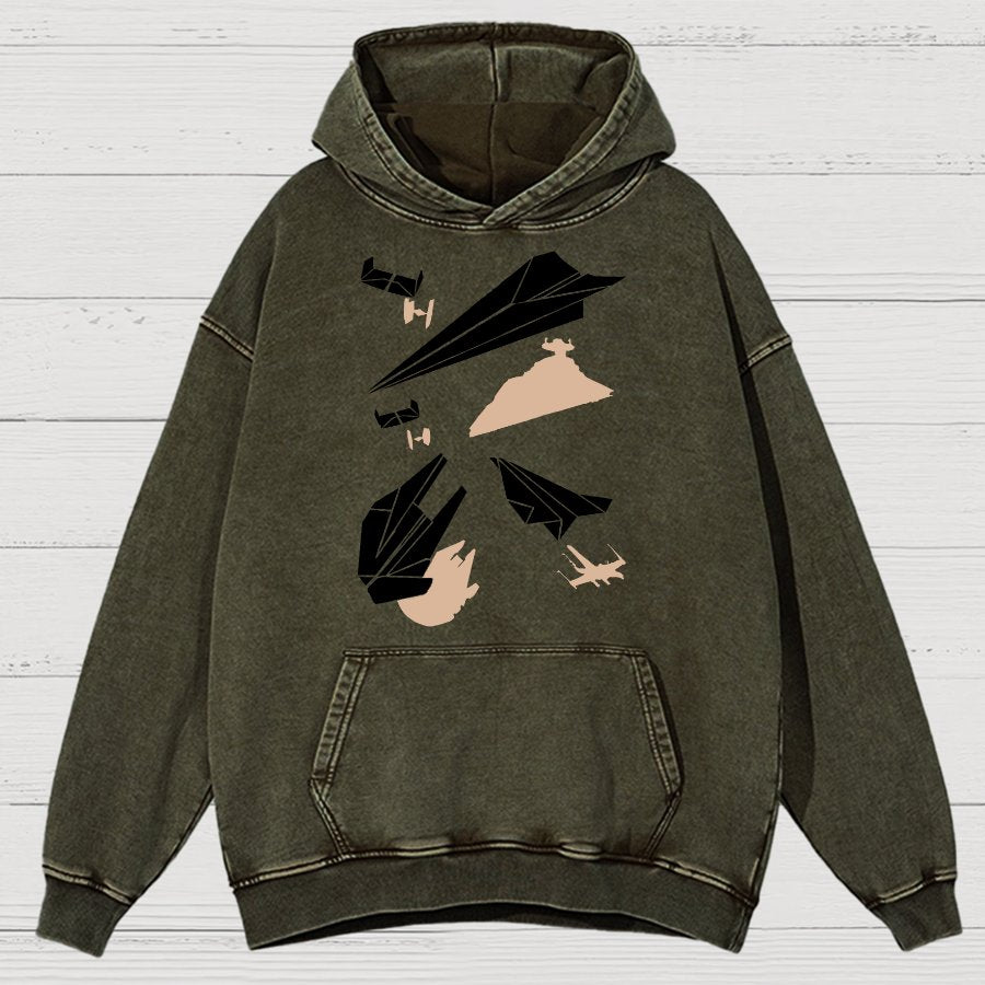 Paper Wars Vintage Distressed Hoodie