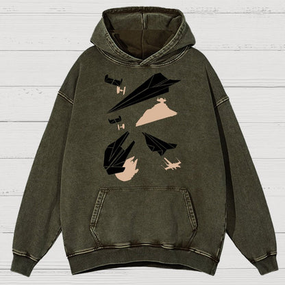 Paper Wars Vintage Distressed Hoodie