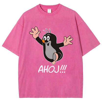 Mole AHOJ Vintage Distressed T-shirt