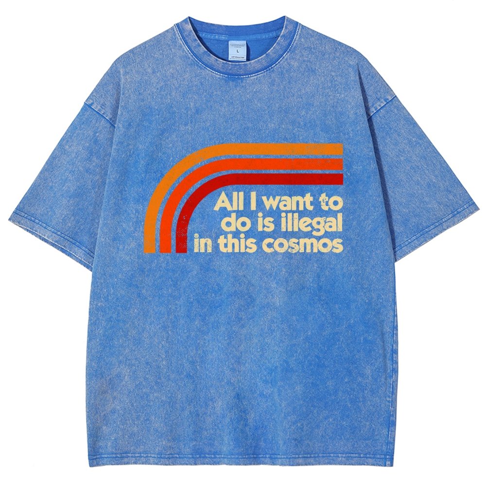 All I Want To Do Is Illegal Vintage Distressed T-shirt