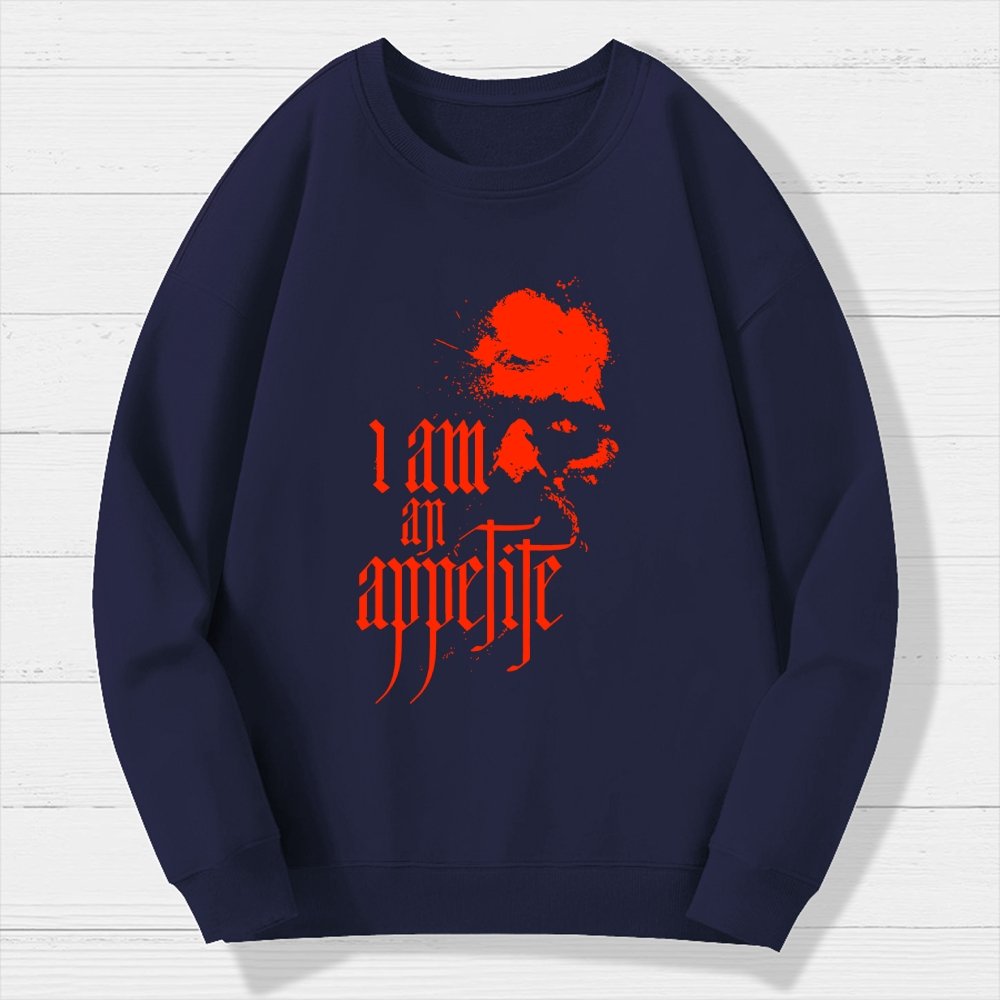 I Am An Appetite Geek Cotton Sweatshirt