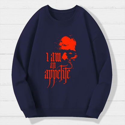 I Am An Appetite Geek Cotton Sweatshirt