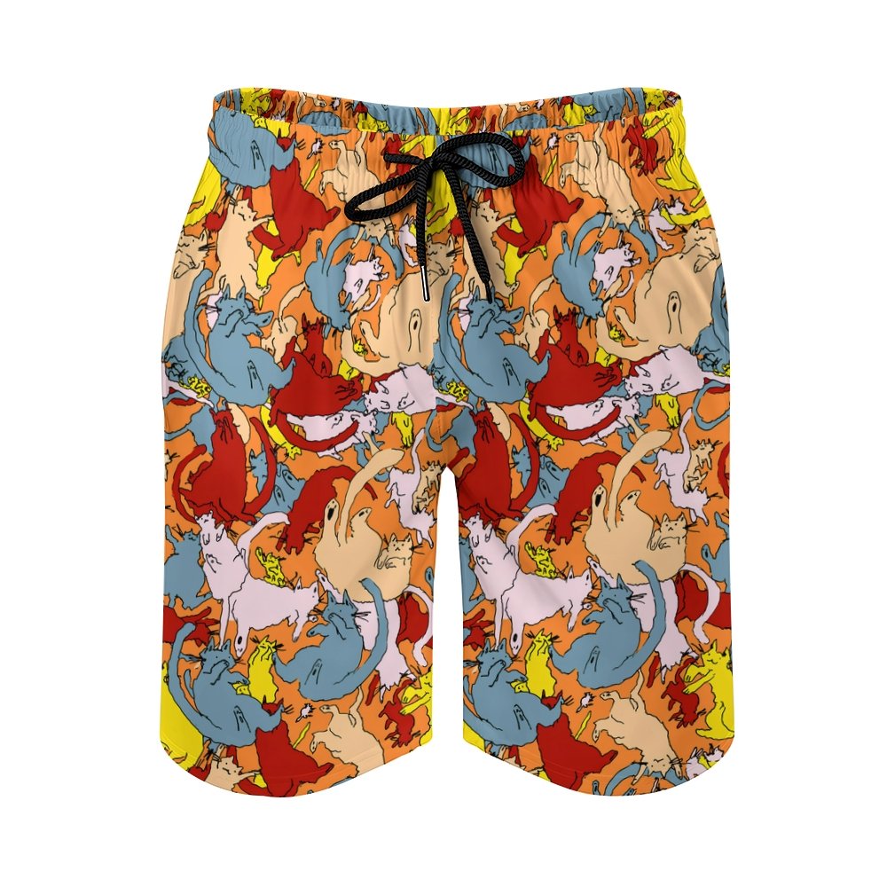 Cat Art Doodle Geek Shorts
