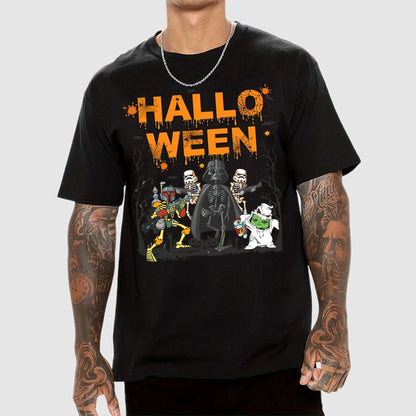 Star Battles Skull Ghost Halloween Unisex Geek T-Shirt