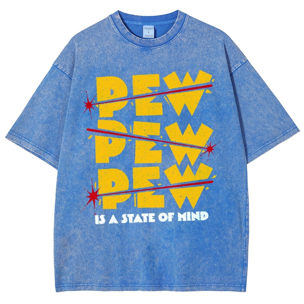 PEW PEW PEW Vintage Distressed T-shirt