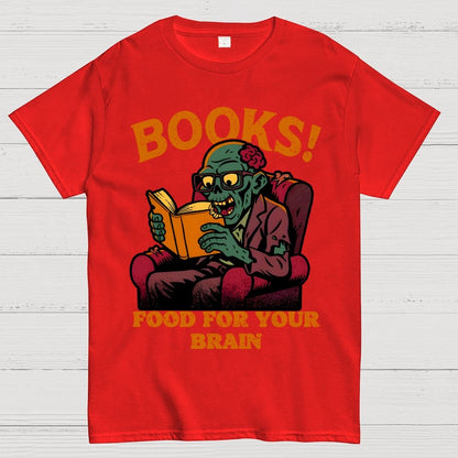Books! Food For Your Brain Geek T-Shirt