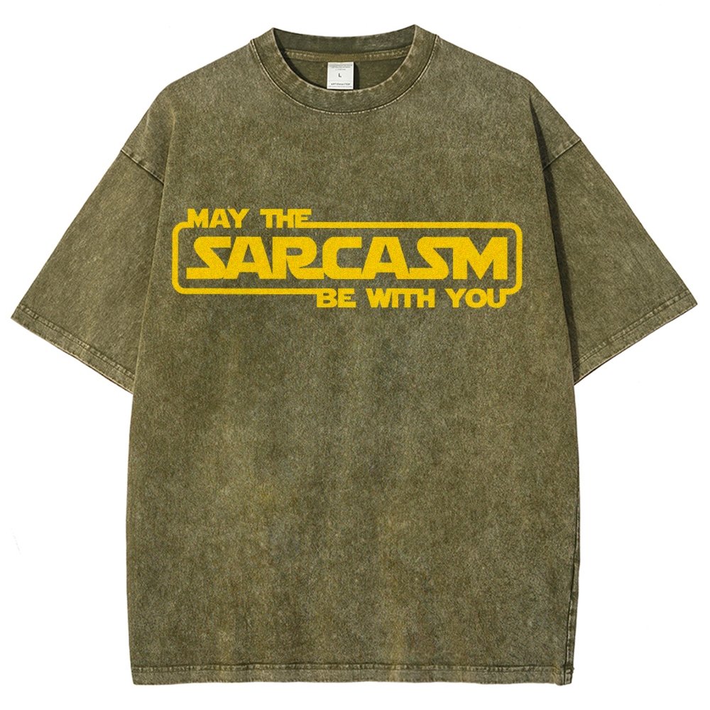 May The Sarcasm Be With You Vintage Distressed T-shirt