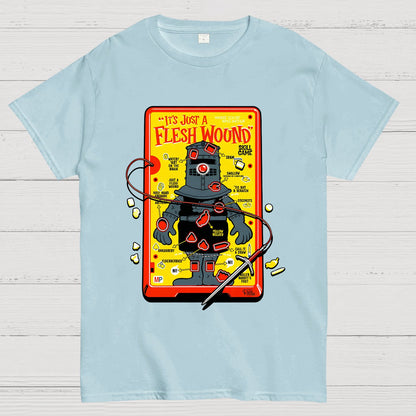 Flesh Wound Skill Game Nerdy T-Shirt