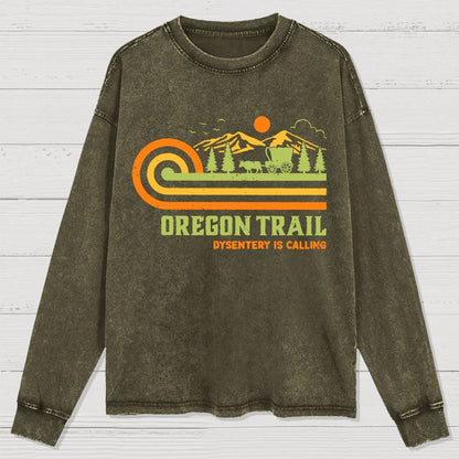 Vintage Oregon Trail Washed Long Sleeve Tee