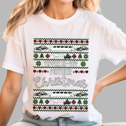 Yippee Ki-Yay Mother Christmas Ugly Geek T-Shirt