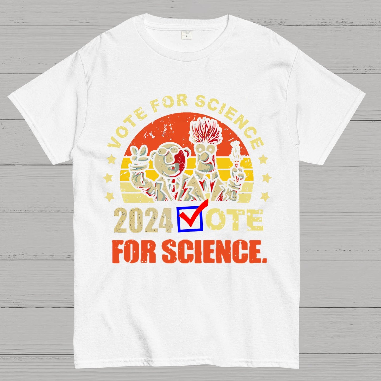 Vote For Science In 2024 Geeky T-Shirt
