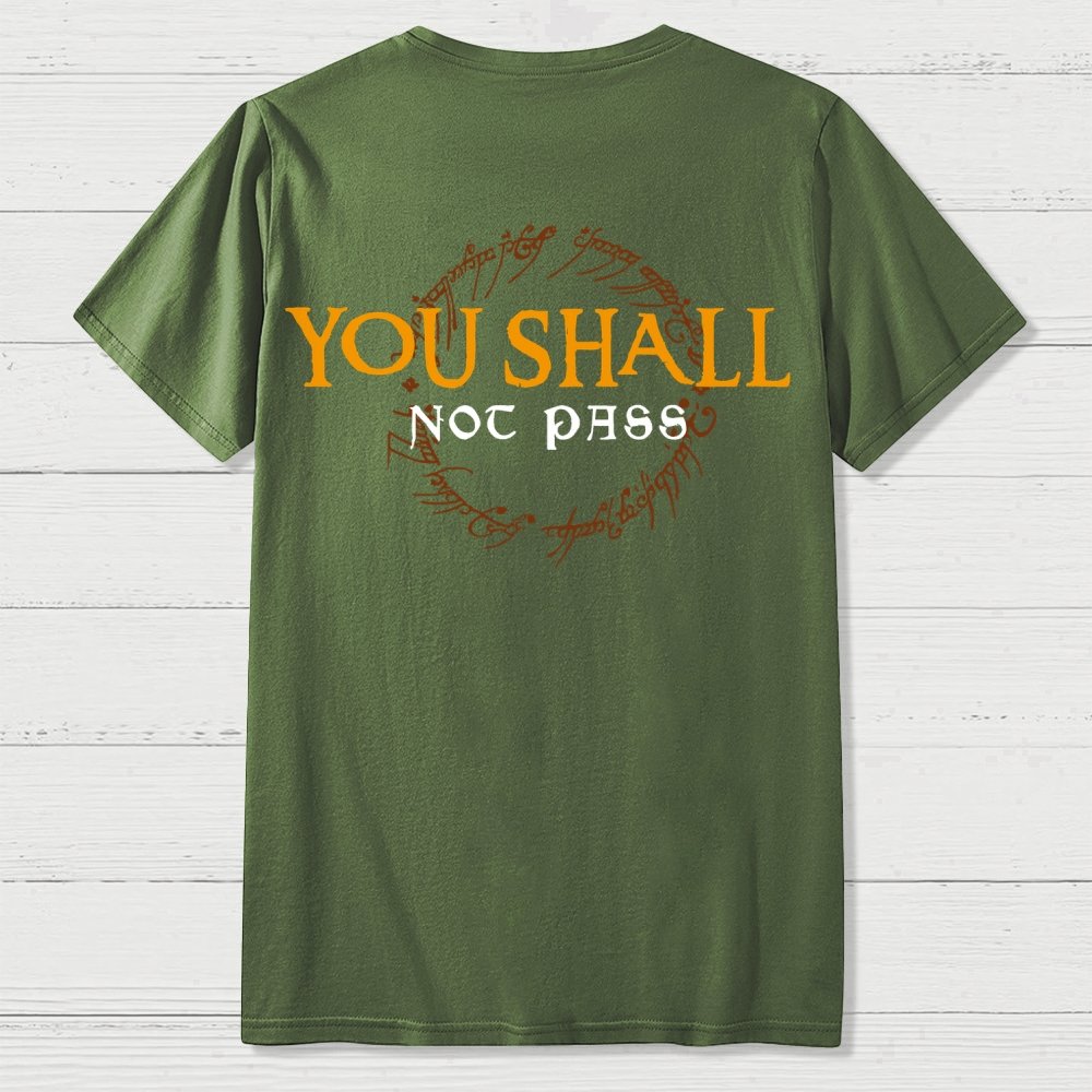 You Can't Cross  Front And Back Printing Geek T-Shirt
