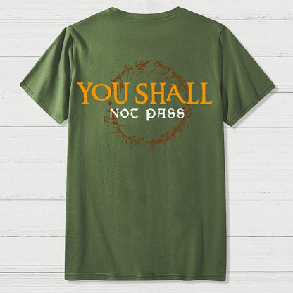 You Can't Cross  Front And Back Printing Geek T-Shirt