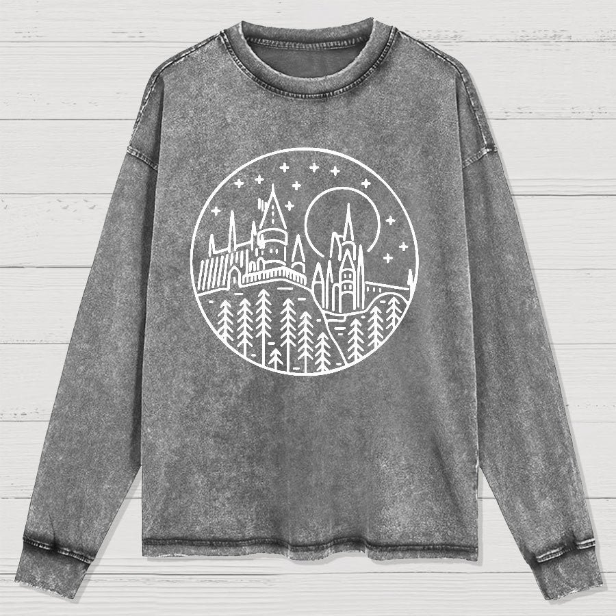 Vacation Geek Nerd Washed Long Sleeve Tee