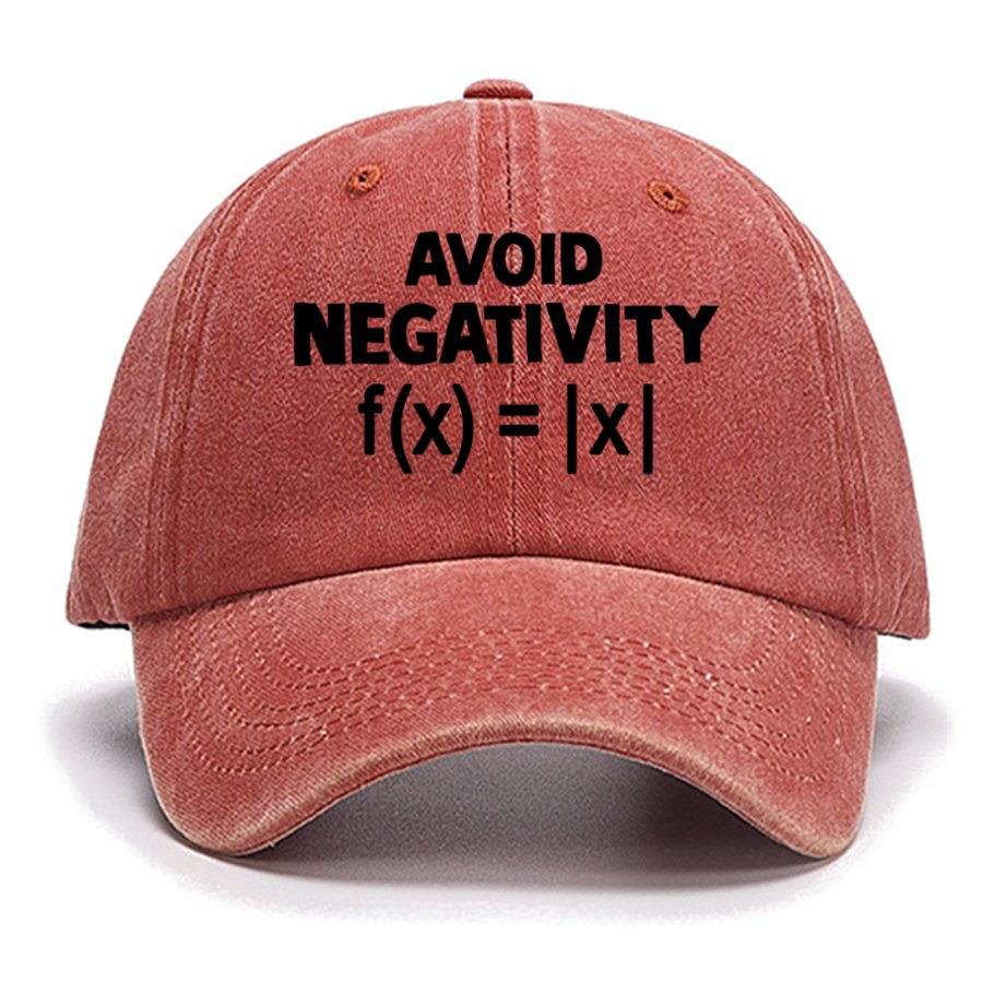 Avoid Negativity, Absolute Value Geeky Cotton Hat