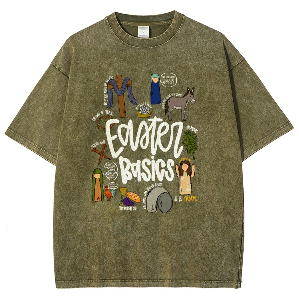 Easter Basics Vintage Distressed T-shirt