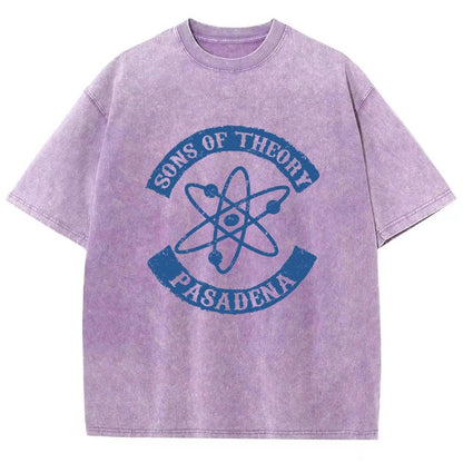 SONS OF THEORY Big Bang Humor Vintage Distressed T-shirt