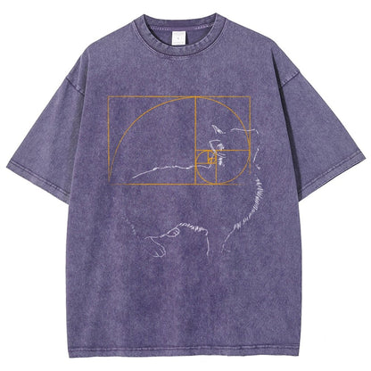Golden Cat Vintage Distressed T-shirt