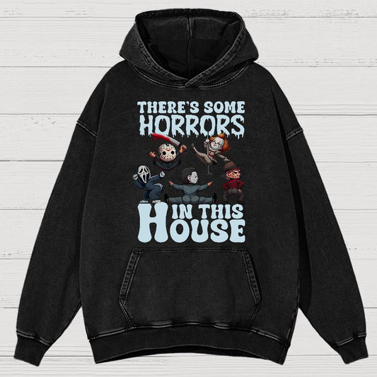 Halloween Horror Movies Vintage Distressed Hoodie