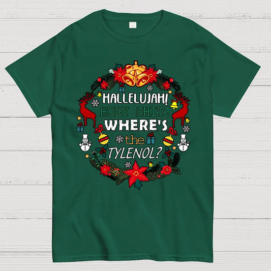 Where's The Tylenol Christmas. Autism Awareness Geek T-Shirt