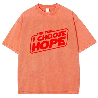 I Choose Hope Vintage Distressed T-shirt