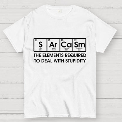 The Elements Required To Deal With Stupidity Geek T-Shirt