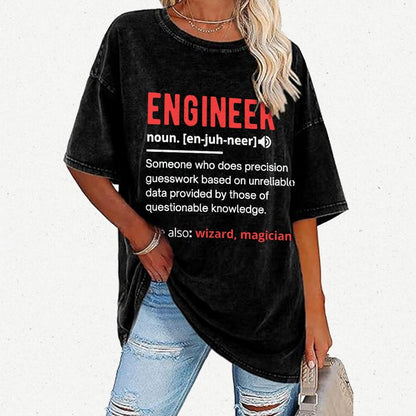 Engineer Definition Vintage Distressed T-shirt