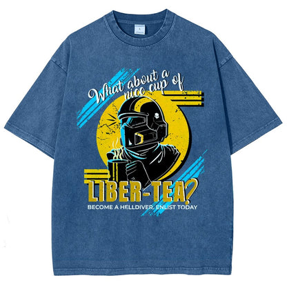 What About A Cup Of Liber-Tea Vintage Distressed T-shirt